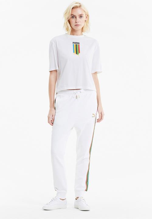 PUMA - TFS graphic regular tee - white & gold