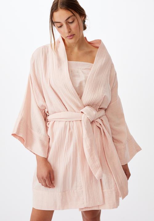 Cotton On - I do kimono gown -dusty blush