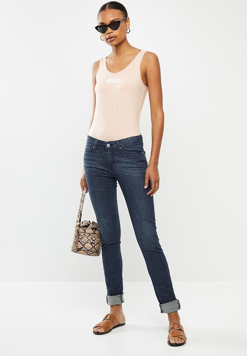 Levi’s® - Graphic box tab bodysuit - light pink