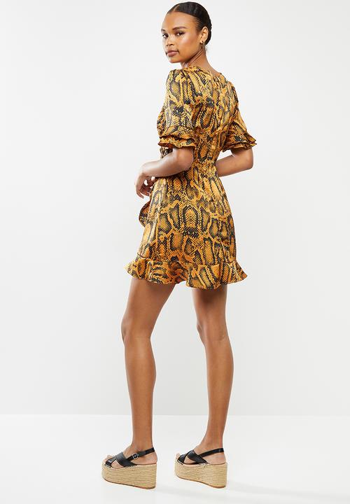 Brave Soul - Ari dress - orange & black