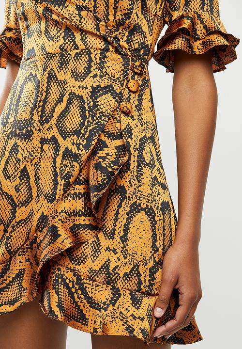 Brave Soul - Ari dress - orange & black