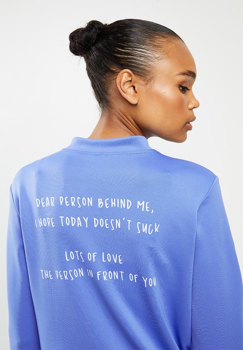 Escape Society - Cove luxe bomber jacket - blue