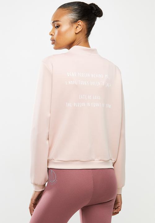 Escape Society - Cove luxe bomber jacket - dusty pink