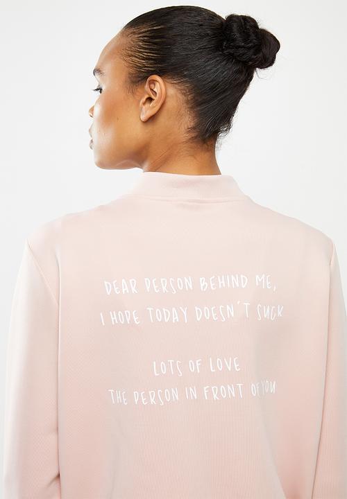Escape Society - Cove luxe bomber jacket - dusty pink