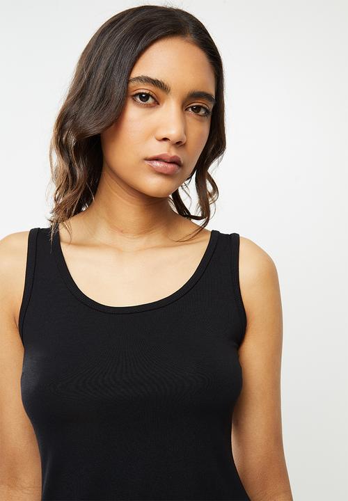 Superbalist - Vest & drop crotch pants set - black