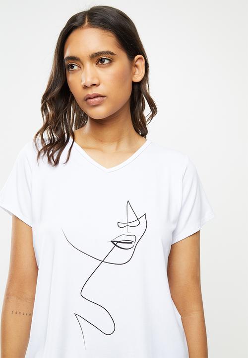Superbalist - Sleep tee & pants set - white & grey