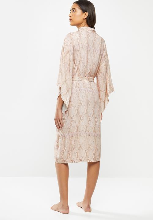 Superbalist - Bell sleeve robe - beige 