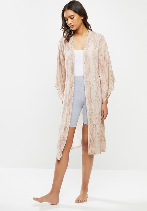 Superbalist - Bell sleeve robe - beige 