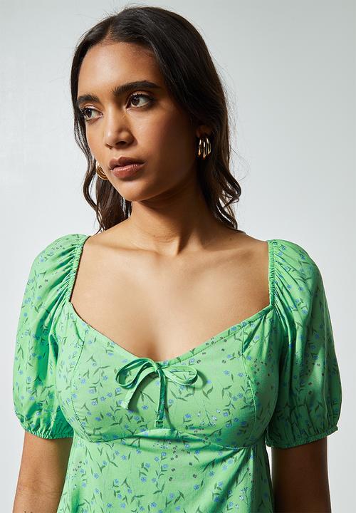Superbalist - Squareneck cropped shell - green 
