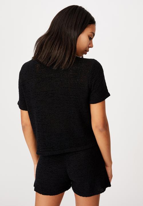 Cotton On - Summer lounge T-shirt -black