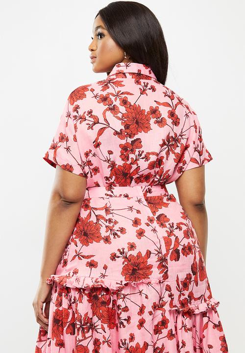AMANDA LAIRD CHERRY - Plus msingazi shirt - pink & red