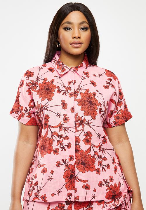 AMANDA LAIRD CHERRY - Plus msingazi shirt - pink & red