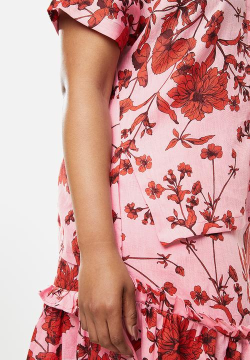 AMANDA LAIRD CHERRY - Plus msingazi shirt - pink & red
