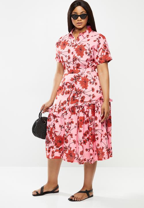 AMANDA LAIRD CHERRY - Plus msingazi shirt - pink & red