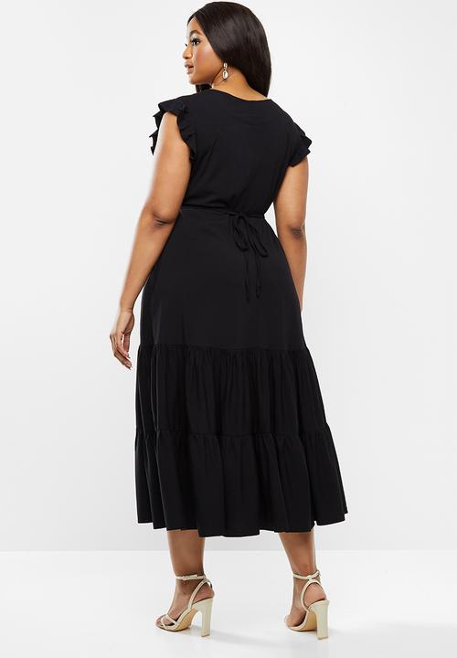 AMANDA LAIRD CHERRY - Plus cubhu dress - black