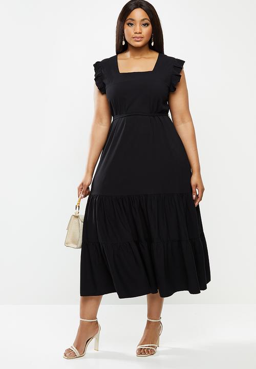 AMANDA LAIRD CHERRY - Plus cubhu dress - black