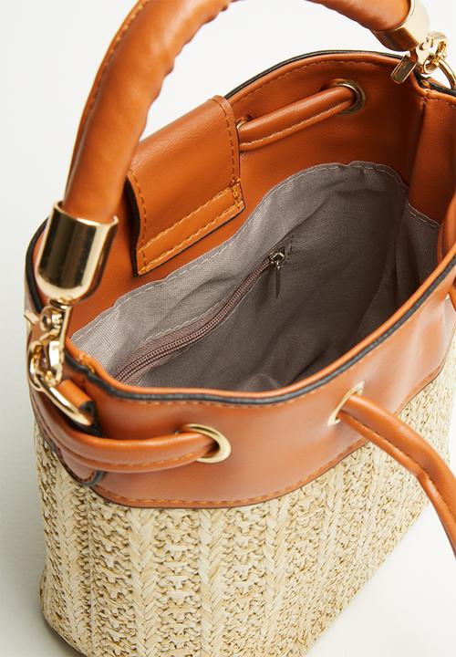 Superbalist - Straw bucket bag - natural