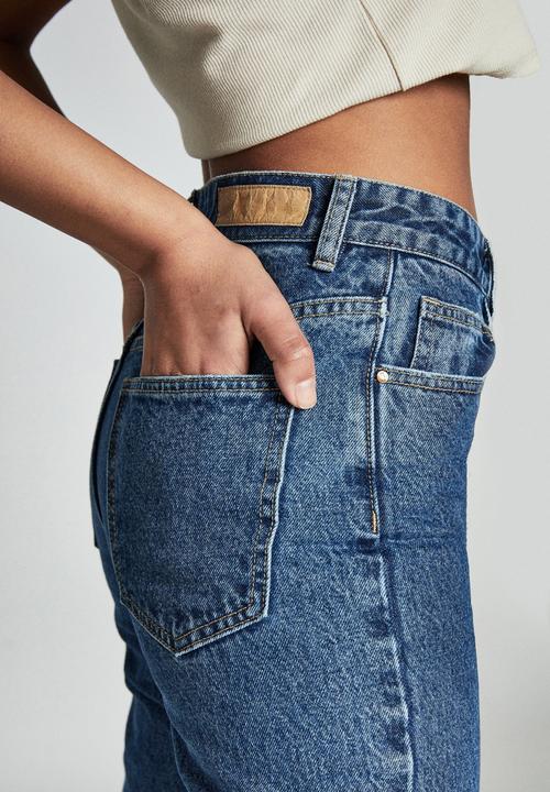 Cotton On - Long straight jean - coogee blue