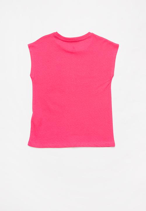 POLO - Girls Olivia textured tee - cerise