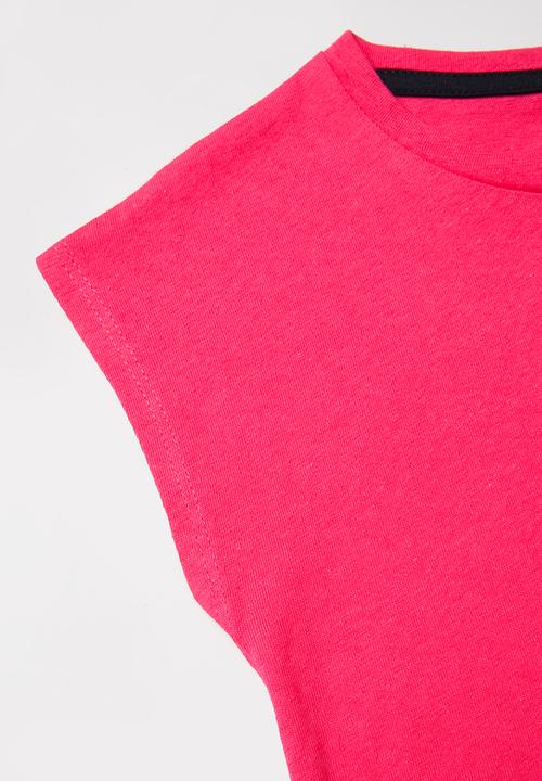 POLO - Girls Olivia textured tee - cerise