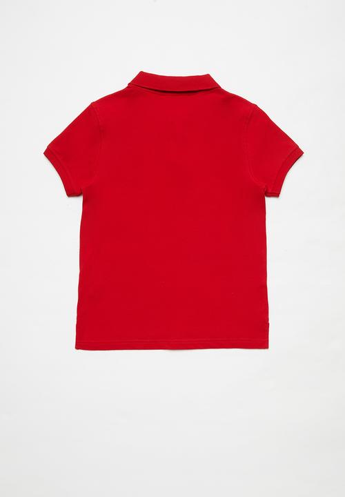 POLO - Boys Austin short sleeve golfer - red