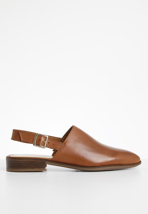 ALDO - Umaemeth leather mule - cognac