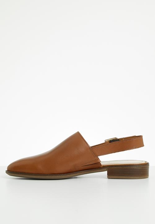 ALDO - Umaemeth leather mule - cognac