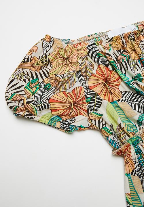 Superbalist - Woven printed playsuit - multi