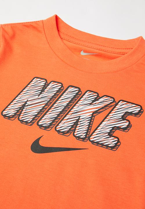 Nike - Nkb short sleeve tee pant set - orange & green 