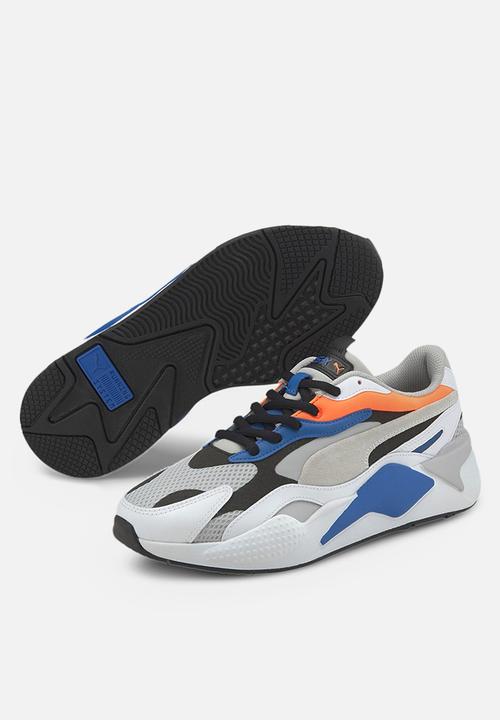 PUMA - RS-X³ prism - grey violet / puma white / ultra orange