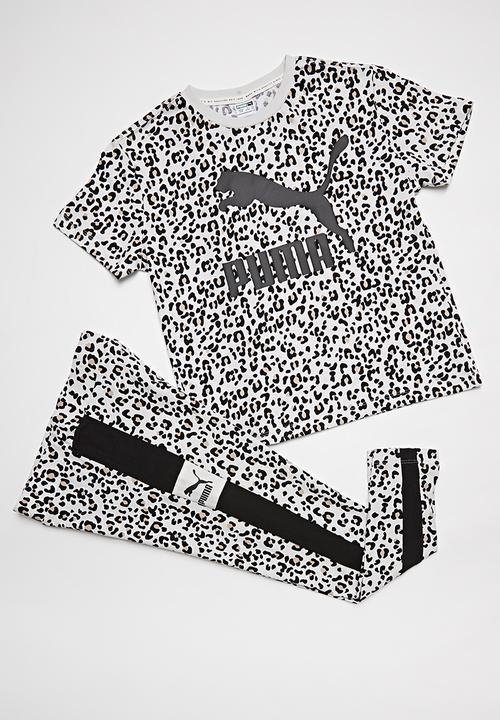 PUMA - Classics graphics leggings - grey