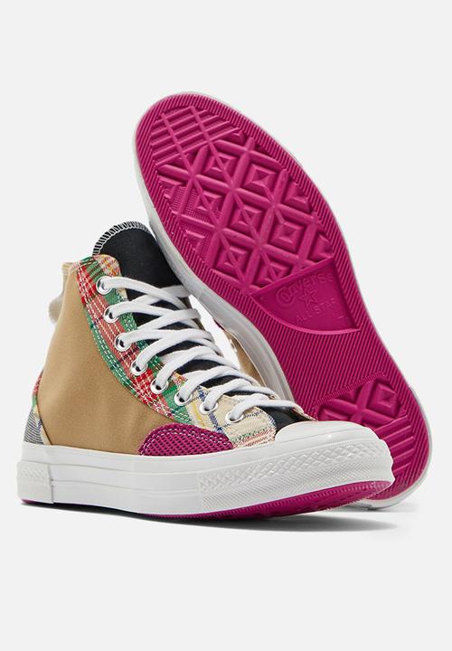 Converse - Chuck 70 pattern play hi - nomad khaki / black / cactus flower