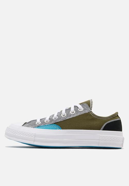 Converse - Chuck 70 patchwork ox - dark moss / black / white
