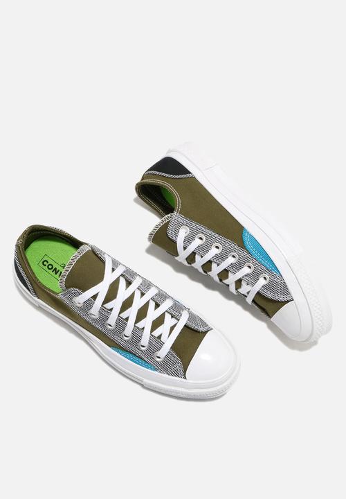 Converse - Chuck 70 patchwork ox - dark moss / black / white