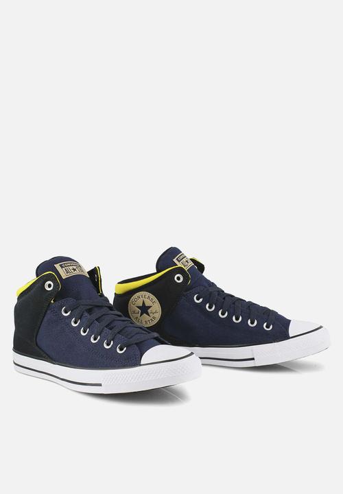 Converse - Chuck Taylor All Star high street mid - obsidian / black /speed yellow