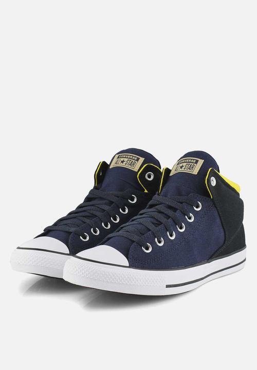 Converse - Chuck Taylor All Star high street mid - obsidian / black /speed yellow