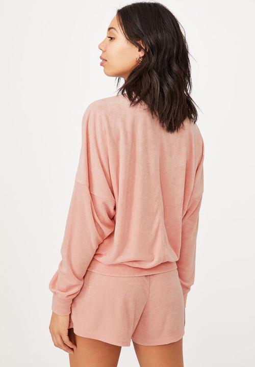 Cotton On - Rose resort pullover - sunfaded pink