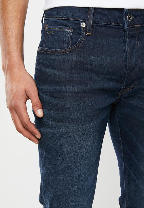 G-STAR - 3301 Slim vosir stretch denim - dark blue
