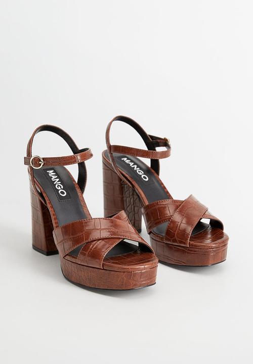MANGO - Elton heel - brown