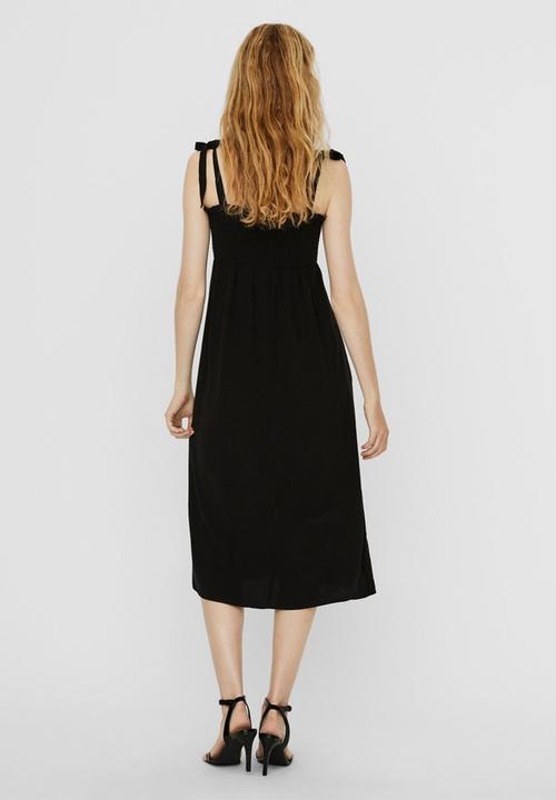 Vero Moda - Layla strap calf dress - black