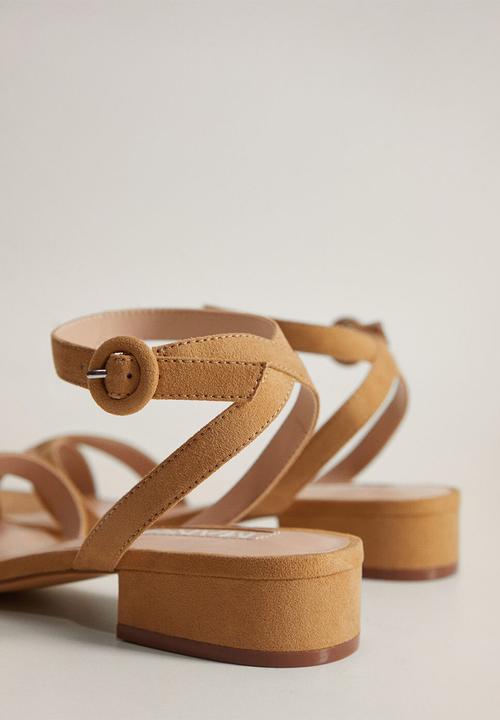 MANGO - Lucas sandal - medium brown
