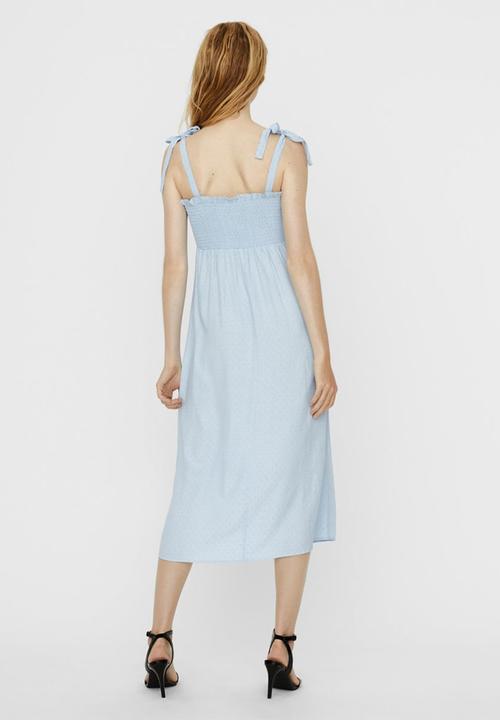Vero Moda - Layla strap calf dress - blue