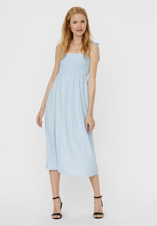 Vero Moda - Layla strap calf dress - blue