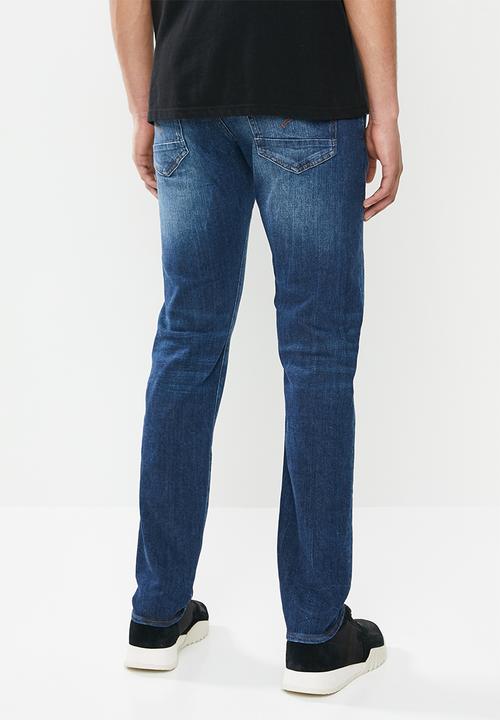 G-STAR - 3301 Slim hodra stretch denim - blue 