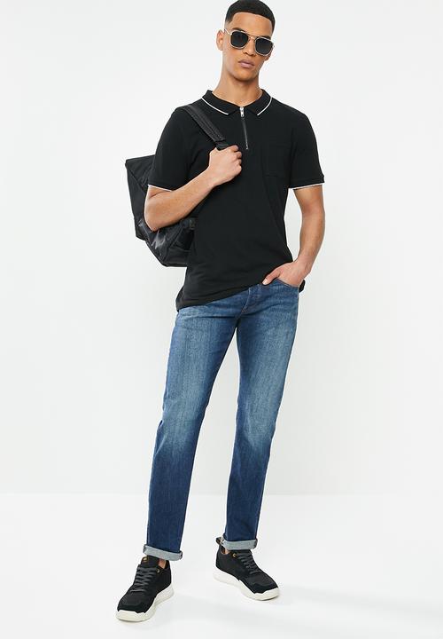 G-STAR - 3301 Slim hodra stretch denim - blue 