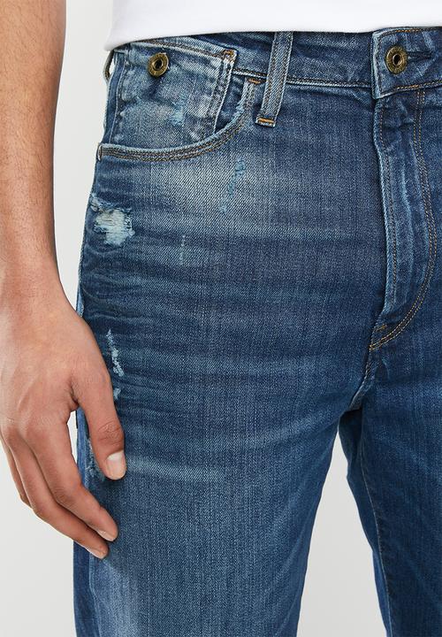 G-STAR - Type C 3D skinny hodra stretch denim - mid blue