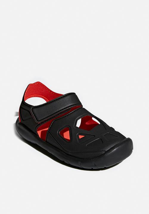 adidas Originals - Fortaswim 2 sandals - black & red 