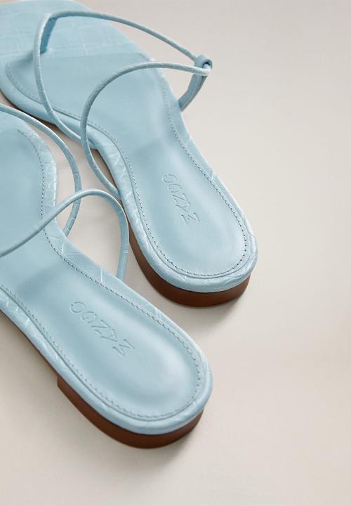 MANGO - Flipy sandal - light pastel blue