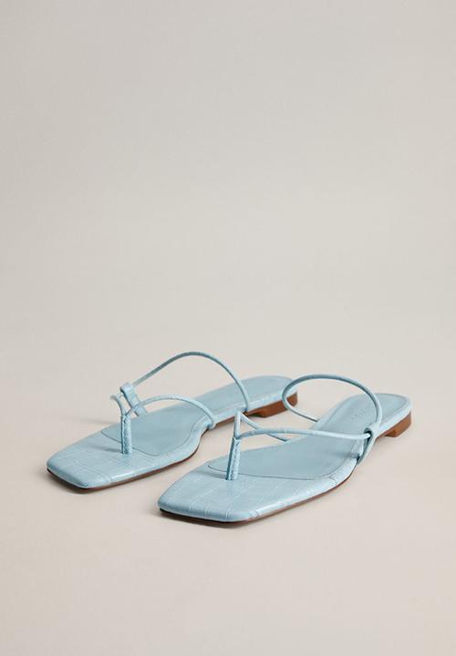 MANGO - Flipy sandal - light pastel blue