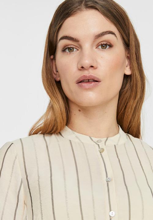 Vero Moda - Ovida 3/4 short dress - beige